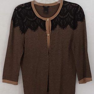 Brown and Black Top In excellent condition